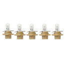 5pcs T5 LED 12V Car Interior Instrument Light Bulbs Dashboard Lamps(Yellow)