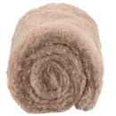 Women's Faux Rabbit Fur Scarf Autumn Winter Scarves Beige U8B5