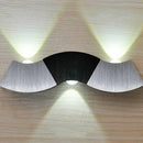 Modern minimalist creative wave wall lamp bedroom bedside living room light