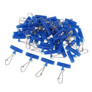 50x High-strength Fishing Line Sinker Slides Slider with Snap for Braid Line