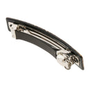 Acrylic Rhinestone Spring Snap Barrette Elegant French Hair Clip Ponytail Holder