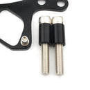Motorbike Ignition Key Relocation Bracket for Triumph Bonneville Right Black