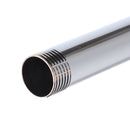 24" 60cm Stainless Steel Wall Mounted Tube Rainfall Shower Head Arm Bracket
