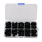 100pcs 9-15mm Round Mushroom Domed Black Plastic Safety Eyes and Nose for Bear,