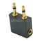 3.5mm Airplane Travel Headphone Earphone Jack Socket Plug Splitter Cable Adapter
