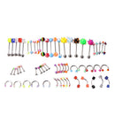 60x Wholesale Lots Mixed Lip Piercing Body Jewelry Barbell Rings Tongue Ring JI.