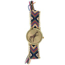 Female Giraffe Pattern Weave Bracelet Watch