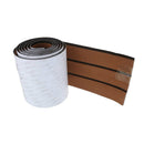 Self Adhesive Boat Flooring EVA Teak Decking Sheet Light Brown Black Stripe