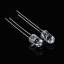 100Pcs 5mm White Ultra-Bright LED Light Lamp Emitting Diodes 15000MCD
