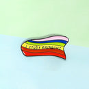 Women Men Rainbow Colorful Brooch Enamel Clothes Badge Collar Lapel Pin (1) A