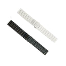Watch Strap Ceramic Bracelet Band 20mm Hidden Deployment Clasp black