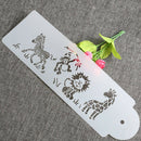 Giraffe Zebra Monkey Lion Cake Stencil Airbrush Painting Mold Cookie Mousse MoES