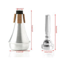 4pcs Professional 3/5/7C Trumpet Replacement Mouthpiece Mute Silencer Set A