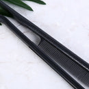 black folding v-shape comb hair straightener hairdressing straightene brush TO