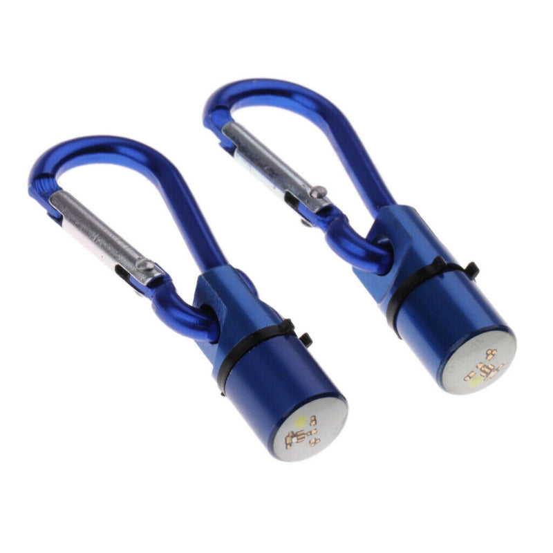 2 pcs Fascinating Pet Dog Collar LED Safety Night Light Pendant Blue