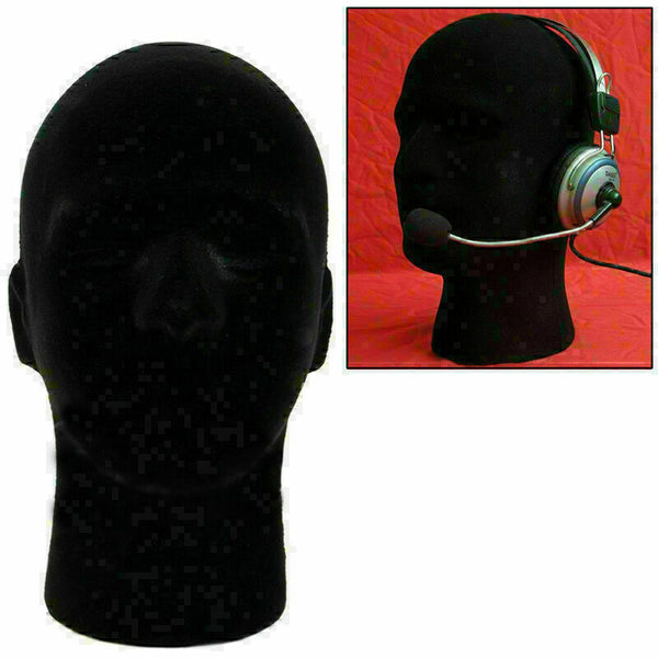 Styrofoam head Black Wigs head Decoration Hat stand male Shoulder female S7 F8Q0
