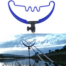 Heavy Duty Sprial Rod Holders Fishing Pole Ground Stand Support Rest Blue