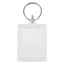 Lot of 5 Pcs Keychain Ring DIY Rectangle Lace Blank Photo Frame 3.9x5cm U4J5