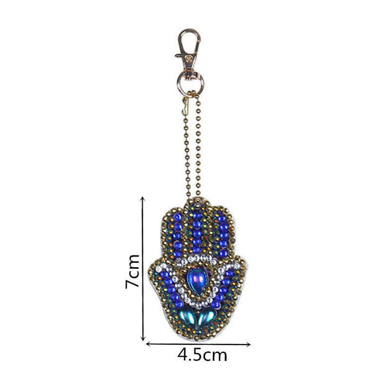 5PCS DIY Point Drill Keychain Pendant Metal Shapes Handmade Backpack Welt IBF