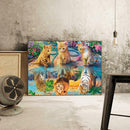 5D DIY Full Drill Diamond Painting Feline Embroidery Mosaic Craft Kit Decor