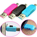 New Micro USB 2.0 OTG Adapter SD T-Flash Memory Card Reader For Smart Phone PC