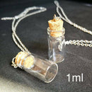 10pc Mini Perfume Bottle Small Bottle Oil Container Necklace Jewelry Accessories