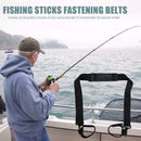 Portable Fishing Rod Tie Holder Strap Fishing Stick Fastening Shoulder Belt