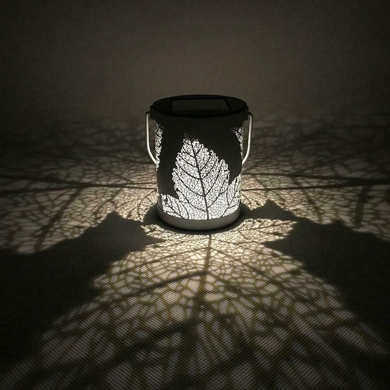 Metal Rattan Outdoor Solar Hanging LED Light Garden Yard Decoration Lamp