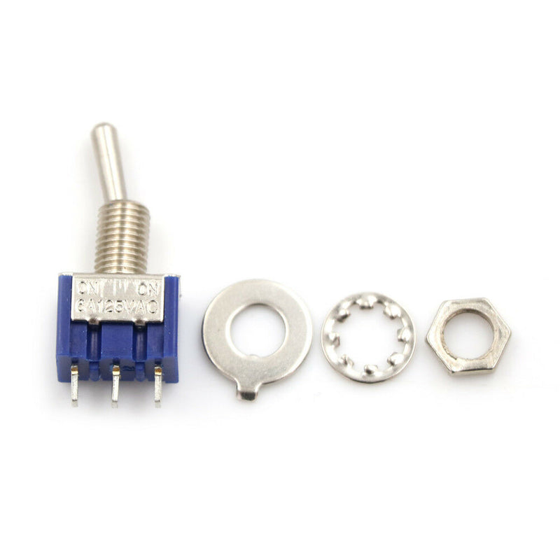 15 Pcs AC 125V 6A SPDT ON-ON 3 Pin Latching Micro Toggle Switch B.AU