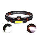 1pc Mini USB Rechargeable Headlight Flashlight Camping Night Fishing Light