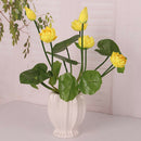 Artificial Flowers Silk Flower Foral Decor Flower Table Arrangement Yellow