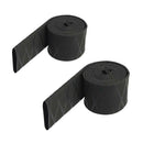 2 Pieces Non Slip Fishing Rod Handle Wrap Easy to Use Black 20mm 25mm