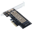 M.2 NVMe SSD to PCIE 3.0 X4 Adapter M Key interface Card with Heatsink for PC