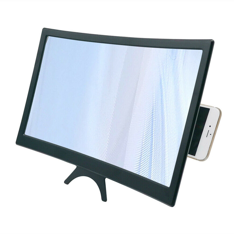 L6 12 inch Curved Phone Screen Magnifier HD Amplifier with Phone Stand