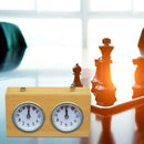 Analog Chess Clock Timer Wind-Up Mechanical Chess Clock Wooden   for Board Games