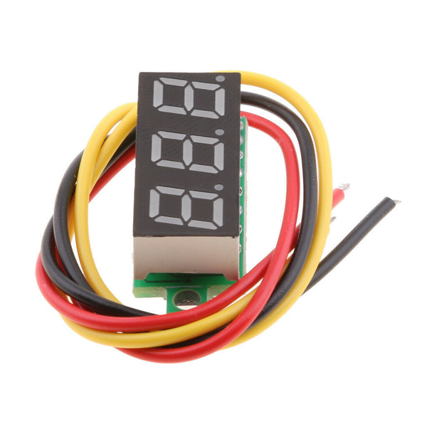 0-100V Mini LED Digital Display Voltmeter Car Voltage Gauge Panel For Red