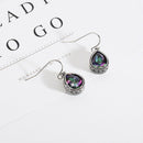 Woman Rainbow Crystal Rhinestone Drop Dangle Earrings Ear Studs Wedding Jewel JR