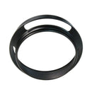 46mm Pro Angle Vented Metal Lens Hood Sun Shade Wristband Lens Focus Ring