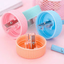 2pcs Creative Pencil Sharpener Capsule Cap Manual Sharpener Student Stationer Ew