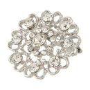 1 x Fashion Elegant Diamond Hollow Diamond-studded Heart Wedding Bridal Bro