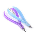 1pc nail scissors plastic handle cuticle cutter nippers clipper useful tool LJ