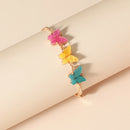 Colorful Butterfly Bracelet Korean Retro Women Charming Hand Chain Jewelry