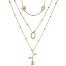 Unisex Necklace Multi-layer Cross Love Pendant Choker Punk Street Jewelry