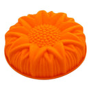 Large Round Flat Sunflower Silicone Cake Mould Pan Baking Tool Cute Design