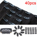 40pcs U Shape Steel Snap Clips For Feather Hair Extensions Wigs Weft FeatheJC.