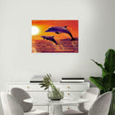 5D DIY Full Drill Diamond Painting Dolphin Cross Stitch Mosaic Craft Kits