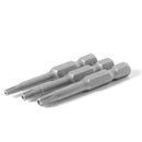 12Pcs 50mm Hollow Plum Blossoms  Screw Driver Bits Magnetic Set T5-T40
