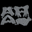 Love gesture Metal Cutting Dies Stencils for DIY Scrapbook Album Cards Making JR