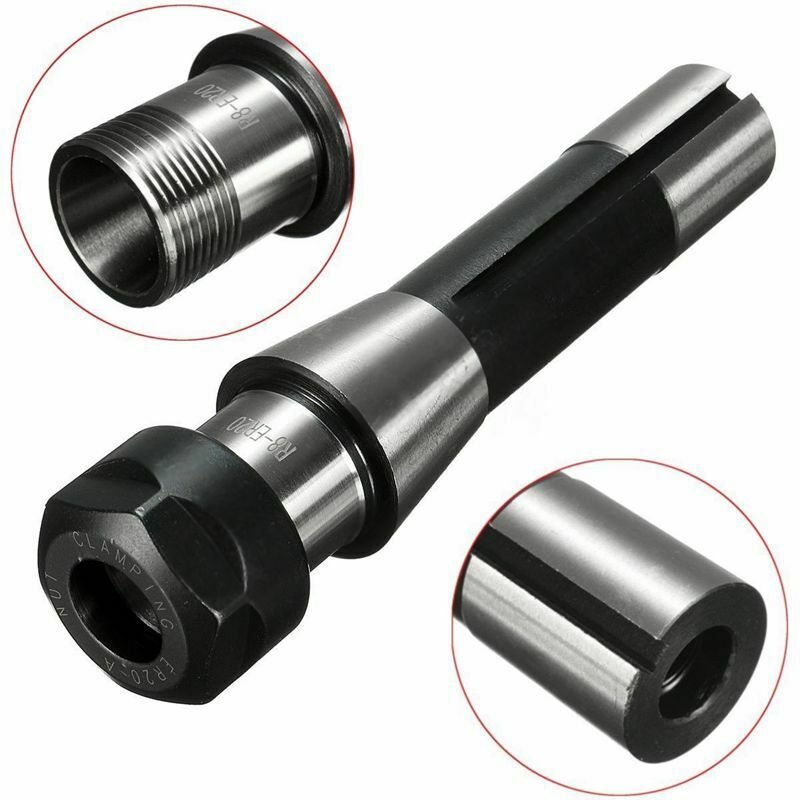 R8 ER20 7/16 inch Collet Chuck Holder CNC Milling Lathe R8 Arbor Spindle Ho G4H9