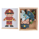 Baby Boy Changing Clothes Puzzle Set Children Kids Educational Wooden Toys